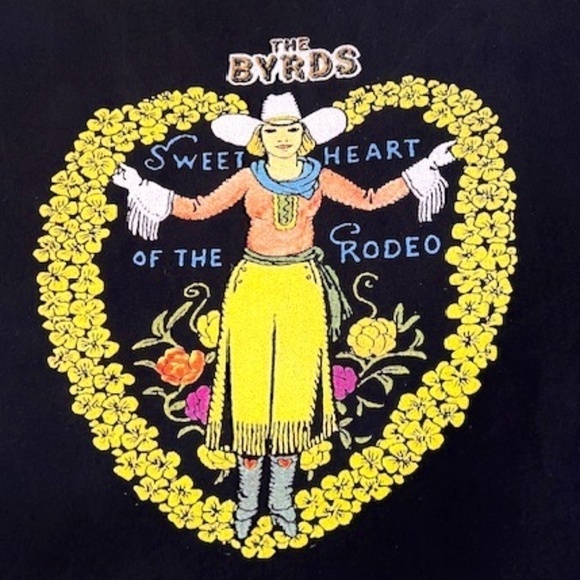 Vintage Medium Byrds/Gram Parsons T-Shirt - Picture 3 of 3